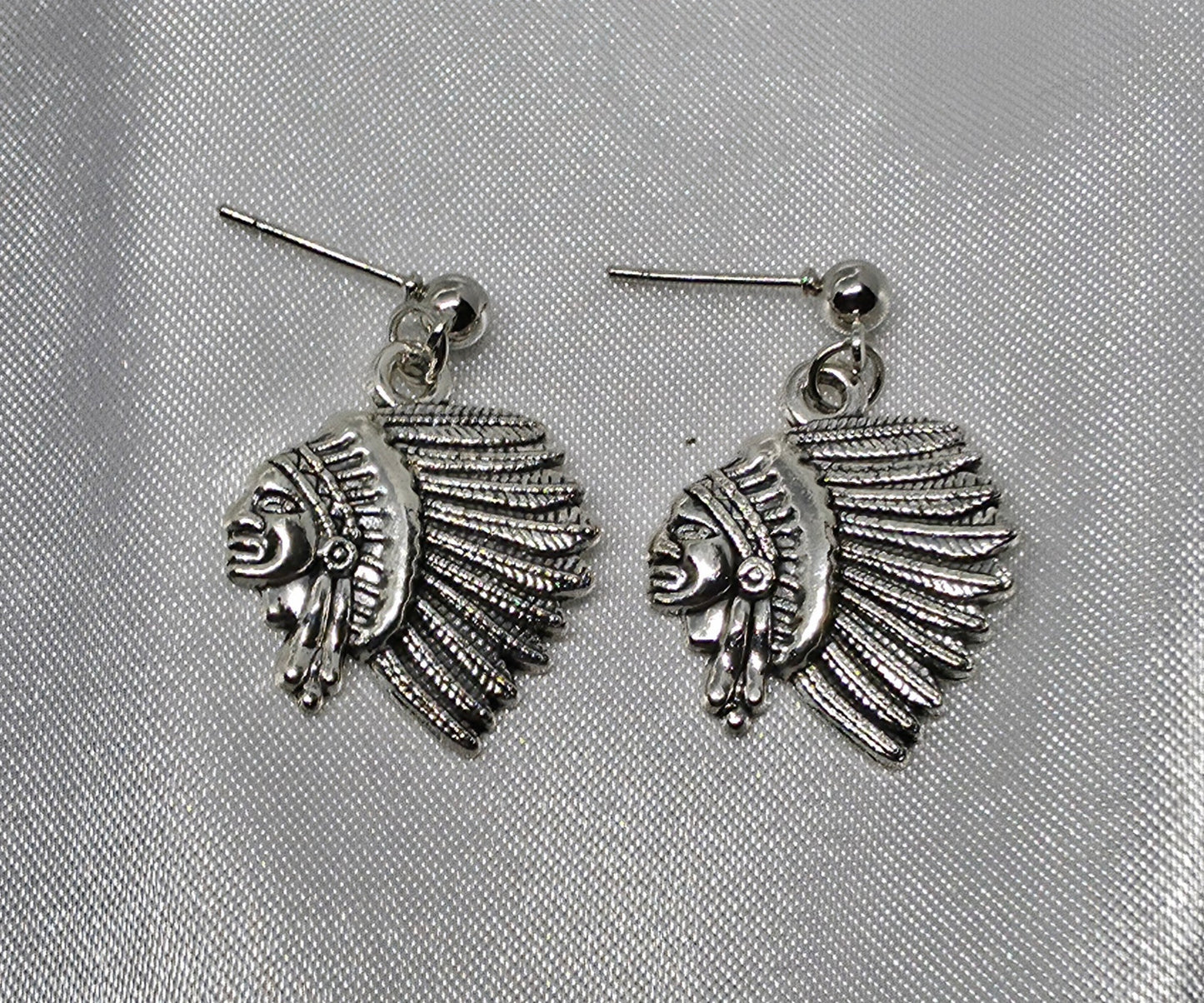 Indian chief earrings