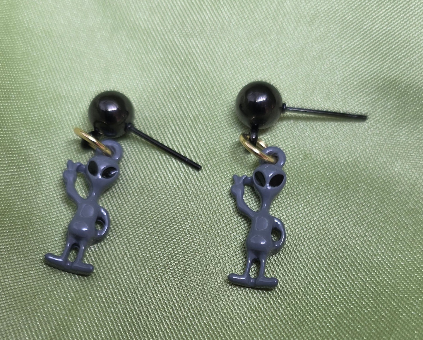 Alien earrings